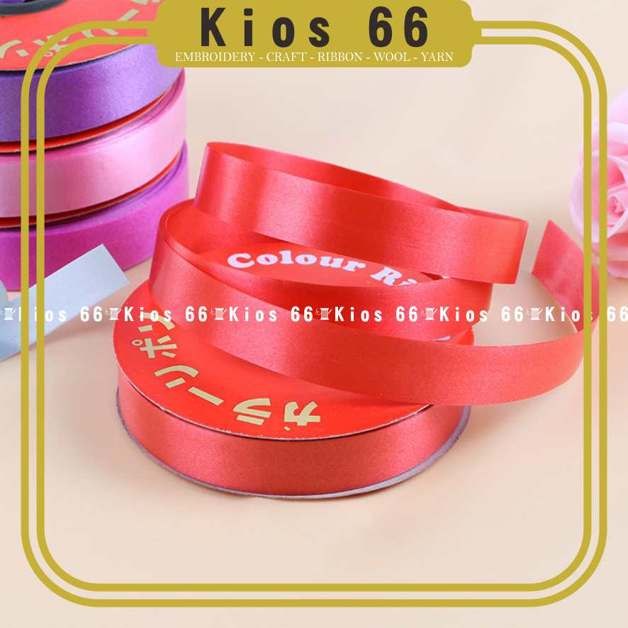 

Kios 66 - Pita Jepang 2 cm Polos Pita 3/4inch 12 meter Untuk Hampers Besek Hiasan Parcel Kado Plastik