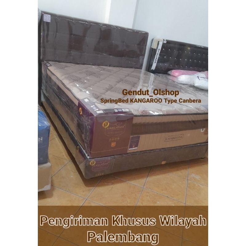 (Khusus Wilayah Kota Palembang) Springbed KANGAROO type Canberra Garansi Per 15tahun (Tebal, Padat d