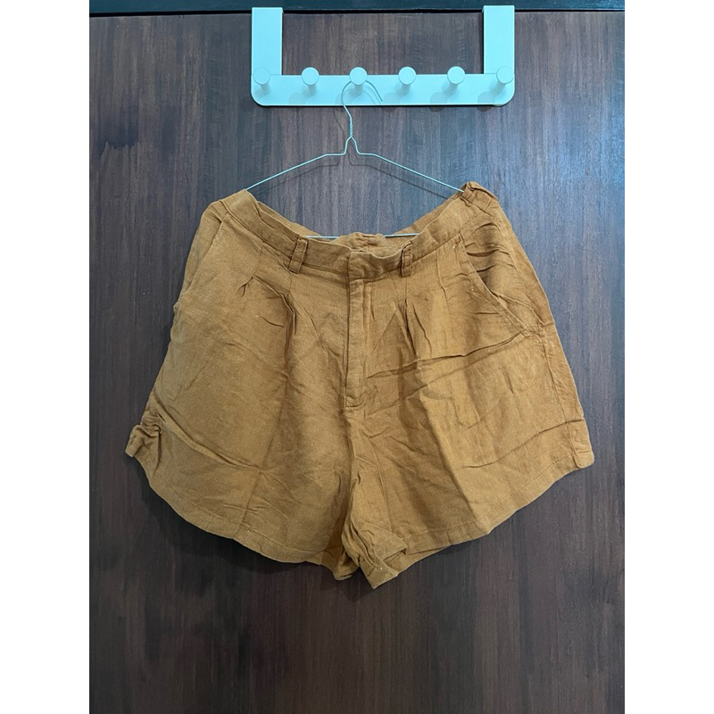 celana pendek / shorts / hot pants / terracotta / orange / preloved