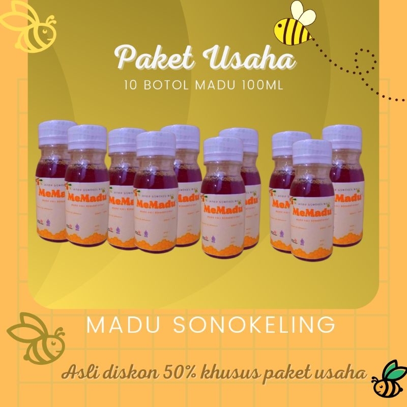 

paket usaha / paket reseller / madu sonokeling / paket murah 10 botol