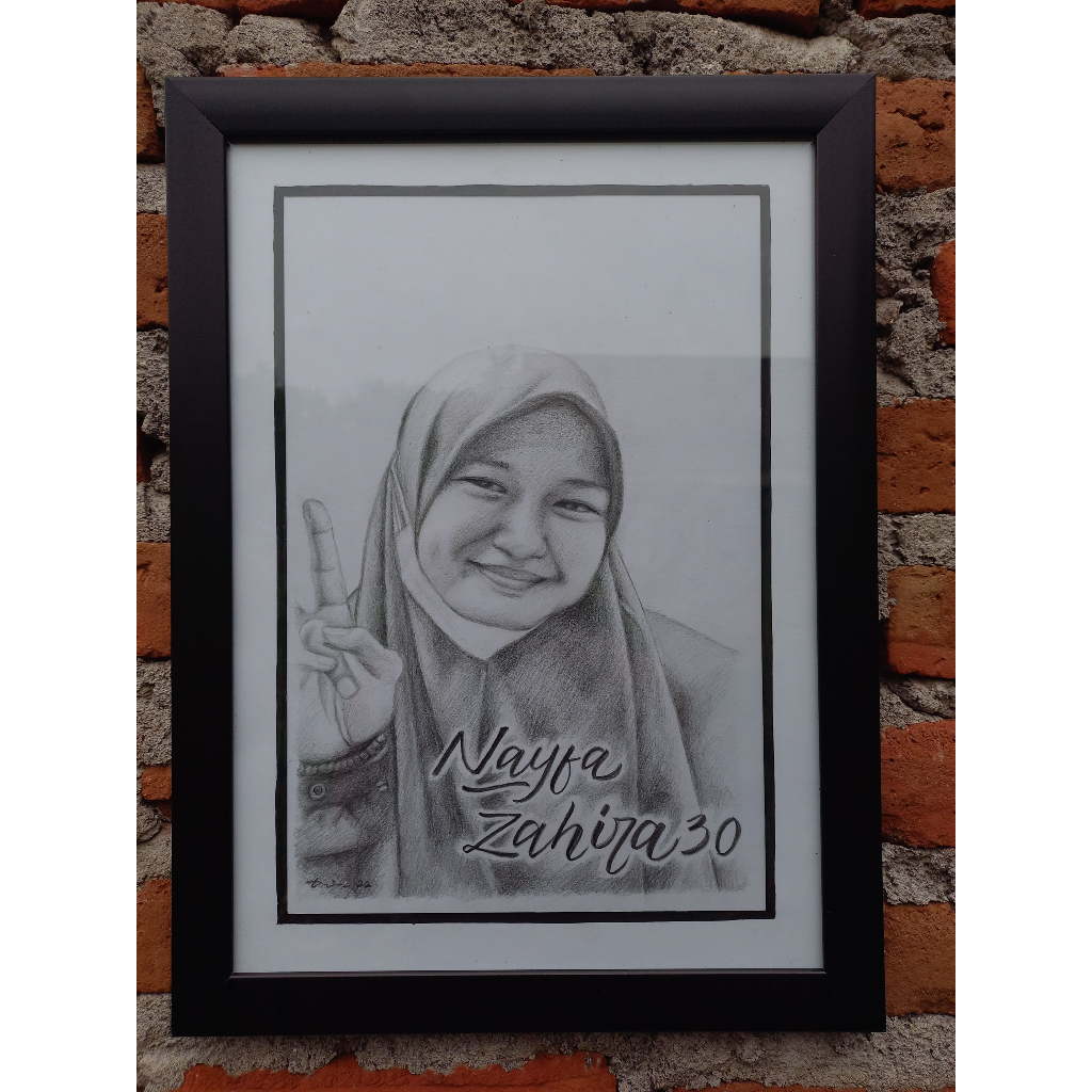 Sketsa Wajah Hitam Putih