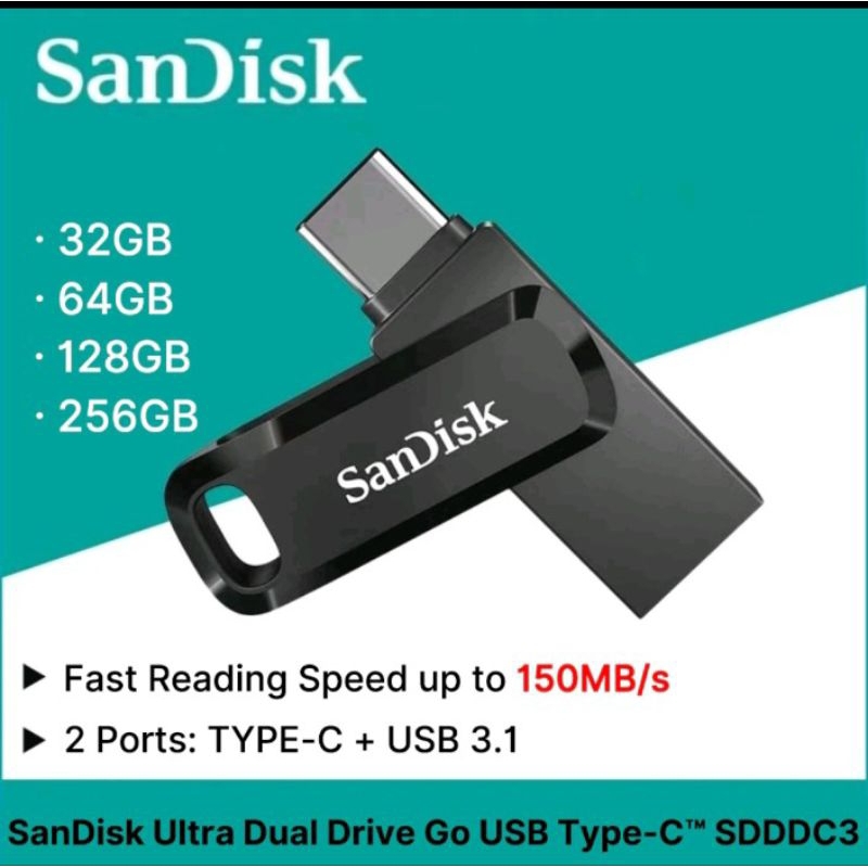 flashdisk sandisk otg 128gb