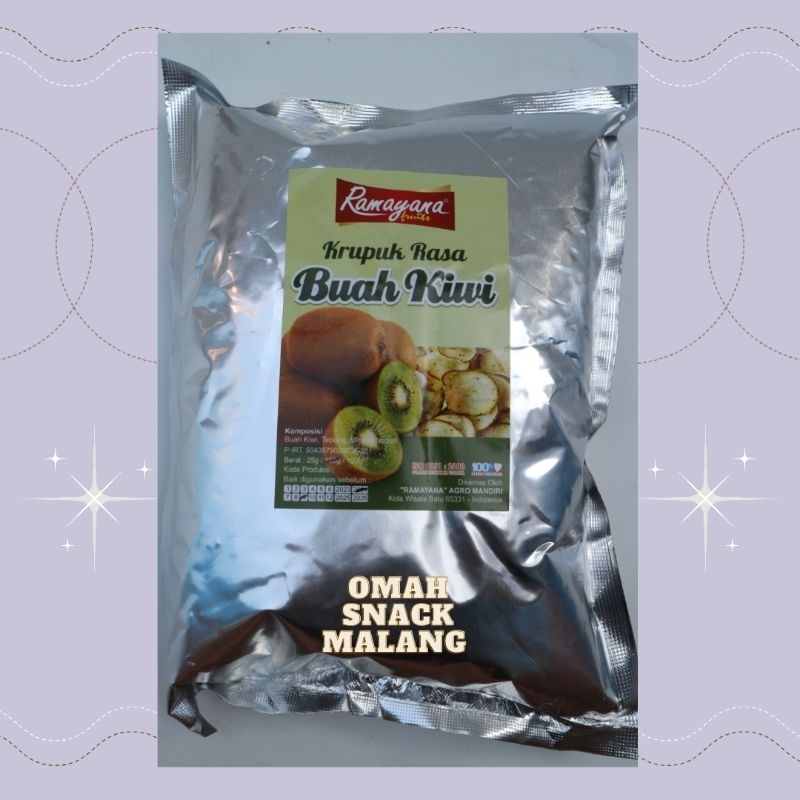 

SNACK KERUPUK KRUPUK BUAH KIWI RAMAYANA 100 GRAM CAMILAN KEKINIAN ENAK MURAH OLEH-OLEH KHAS BATU MALANG