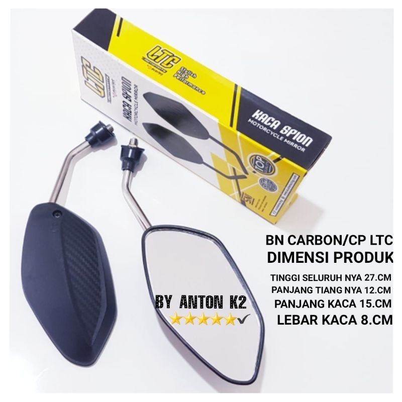 KACA SPION MOTOR/SPION BN NEW LTC LIST CARBON VARIASI MOTOR REVO FIT/REVO X/BLADE/BLADE FI/BLADE NEW