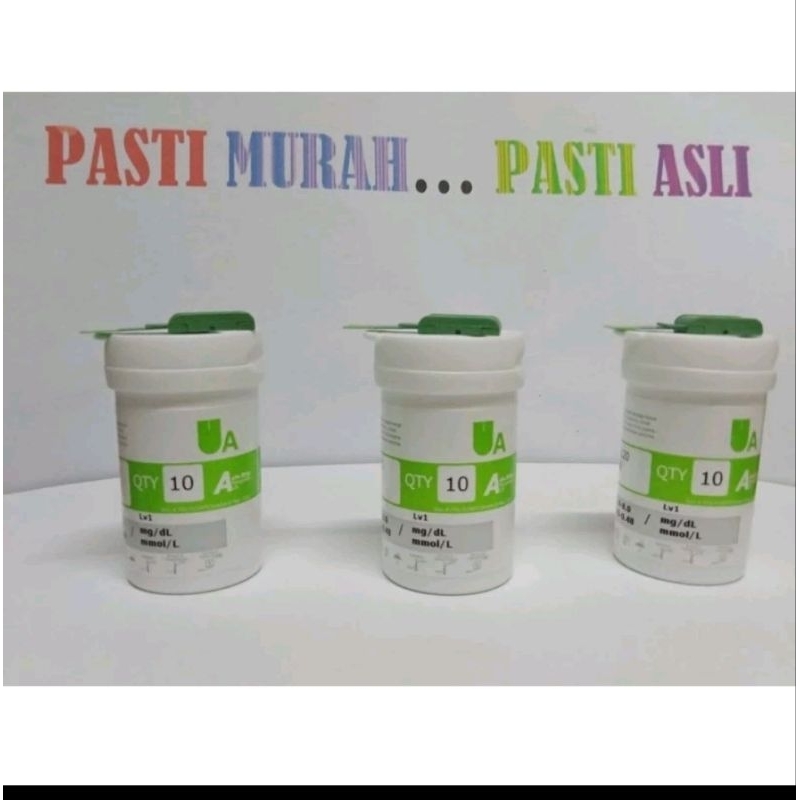 

Pembelian minimal 10 pcs - strip autocheck asam urat urid acid auto check asam urat 30 strip