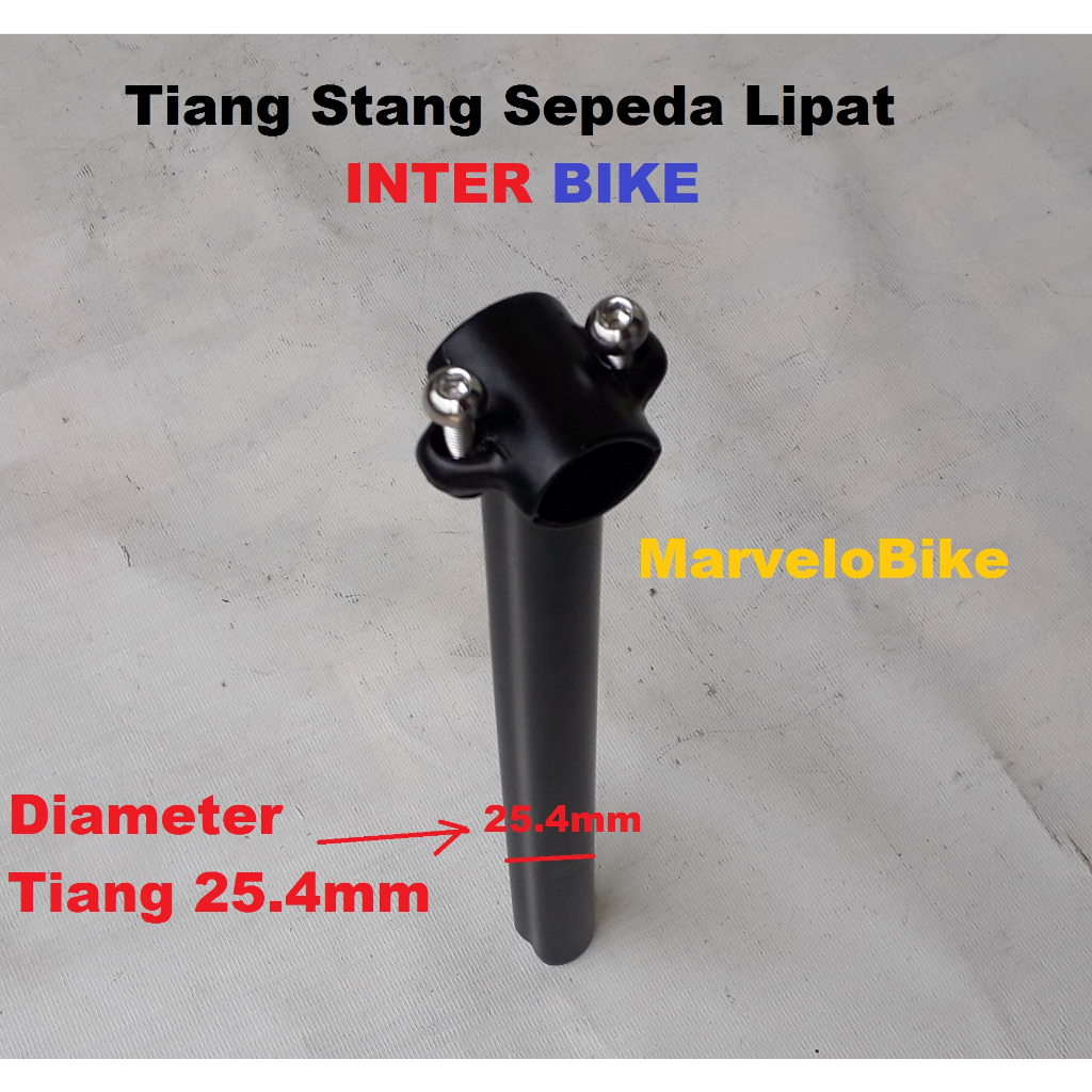 Head Stem Tiang Stang Sepeda Lipat Standar 25.4mm Inter