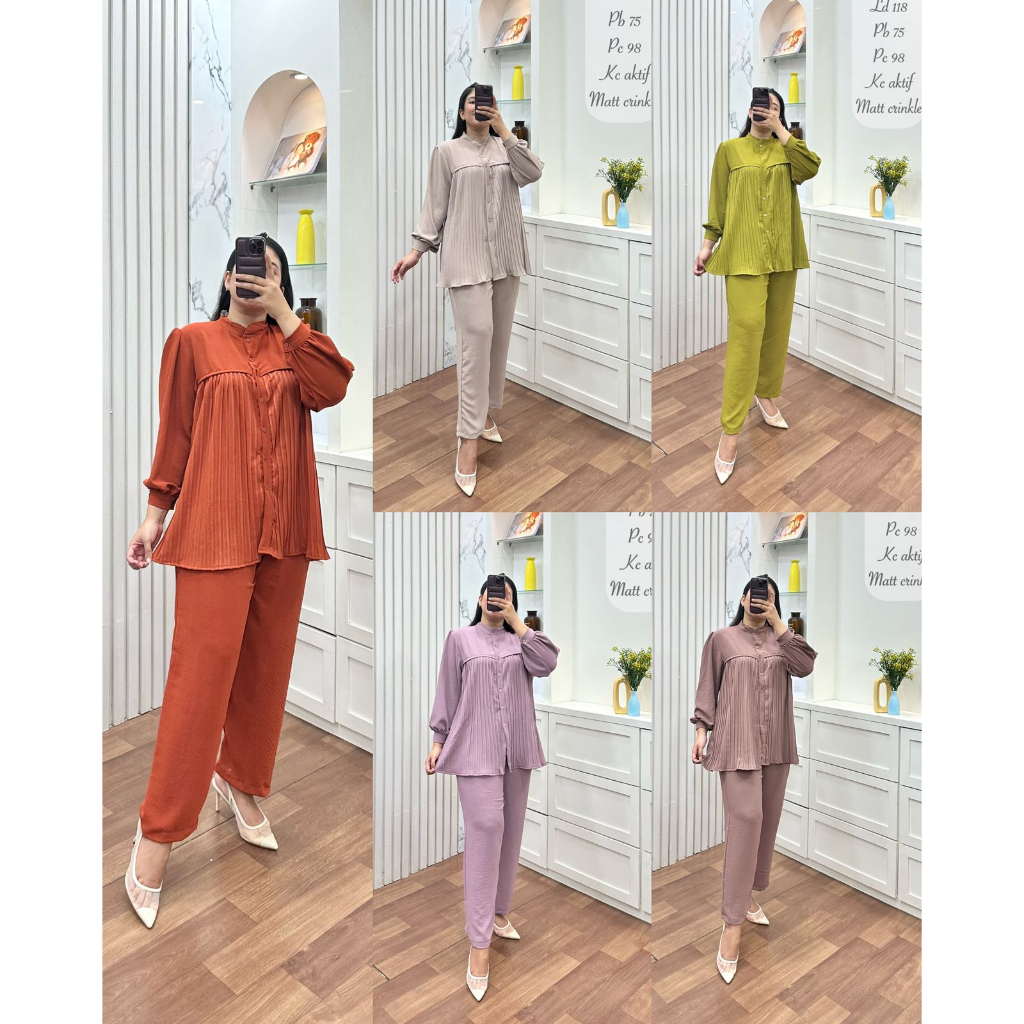 ONE SET ALLINA BY ANNISA FASHION ONESET REMAJA WANITA KEKINIAN