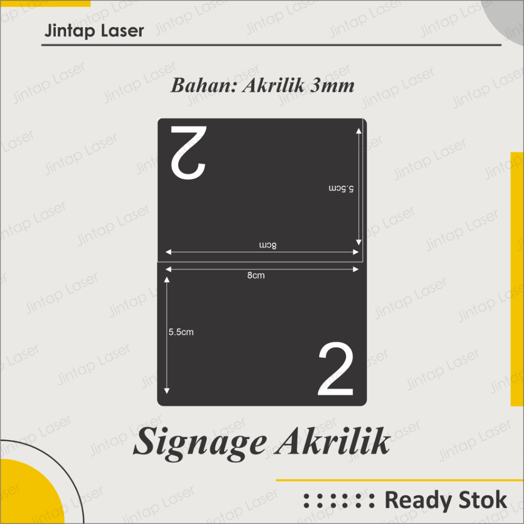 

Nomor Meja Set - Nomor Meja Akrilik - Cafe dan Resto - Table Number - Acrylic Table Number