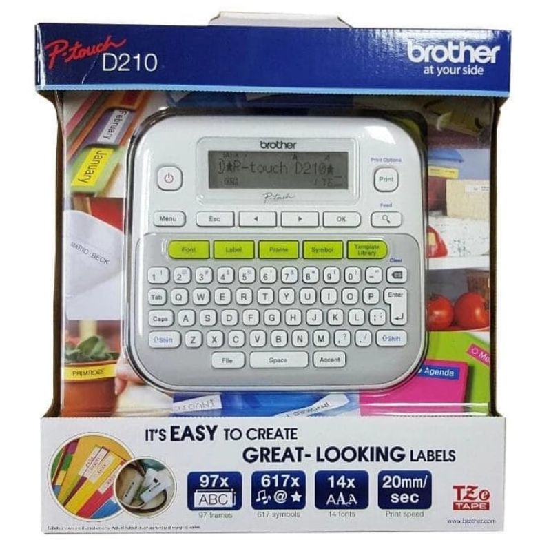 

BROTHER PT-D210 PTouch Printer Label Barcode