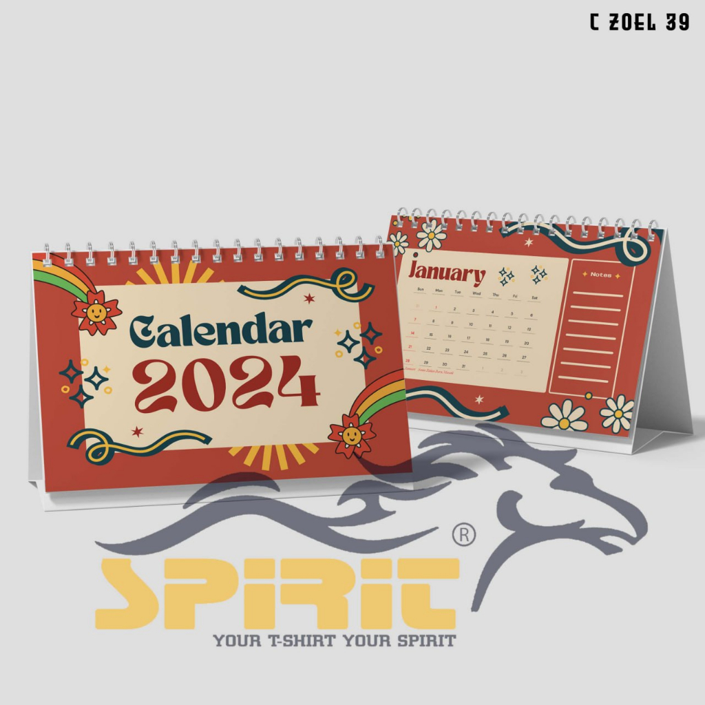 

Kalender Meja 2024 Mini Calender aesthetic Kalender Duduk lucu keren premium