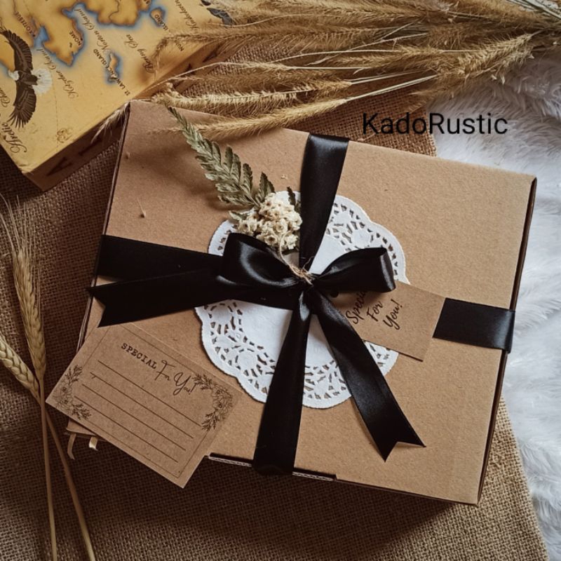 

PAKET LENGKAP KOTAK KADO RUSTIC/RUSTIC BOX/GIFT BOX VINTAGE