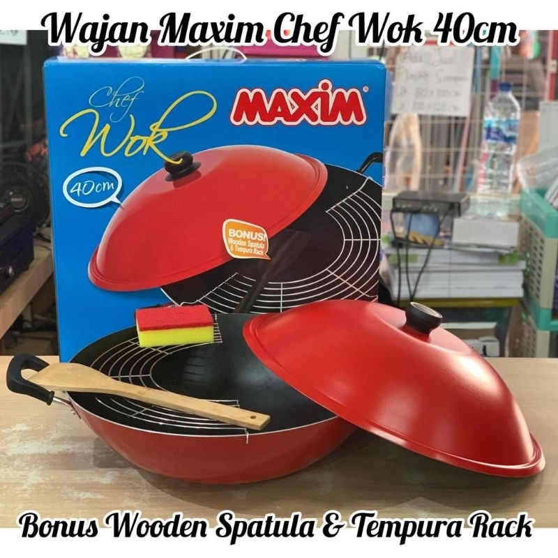 wajan maxim jumbo 40cm//chef wok maxim 40cm