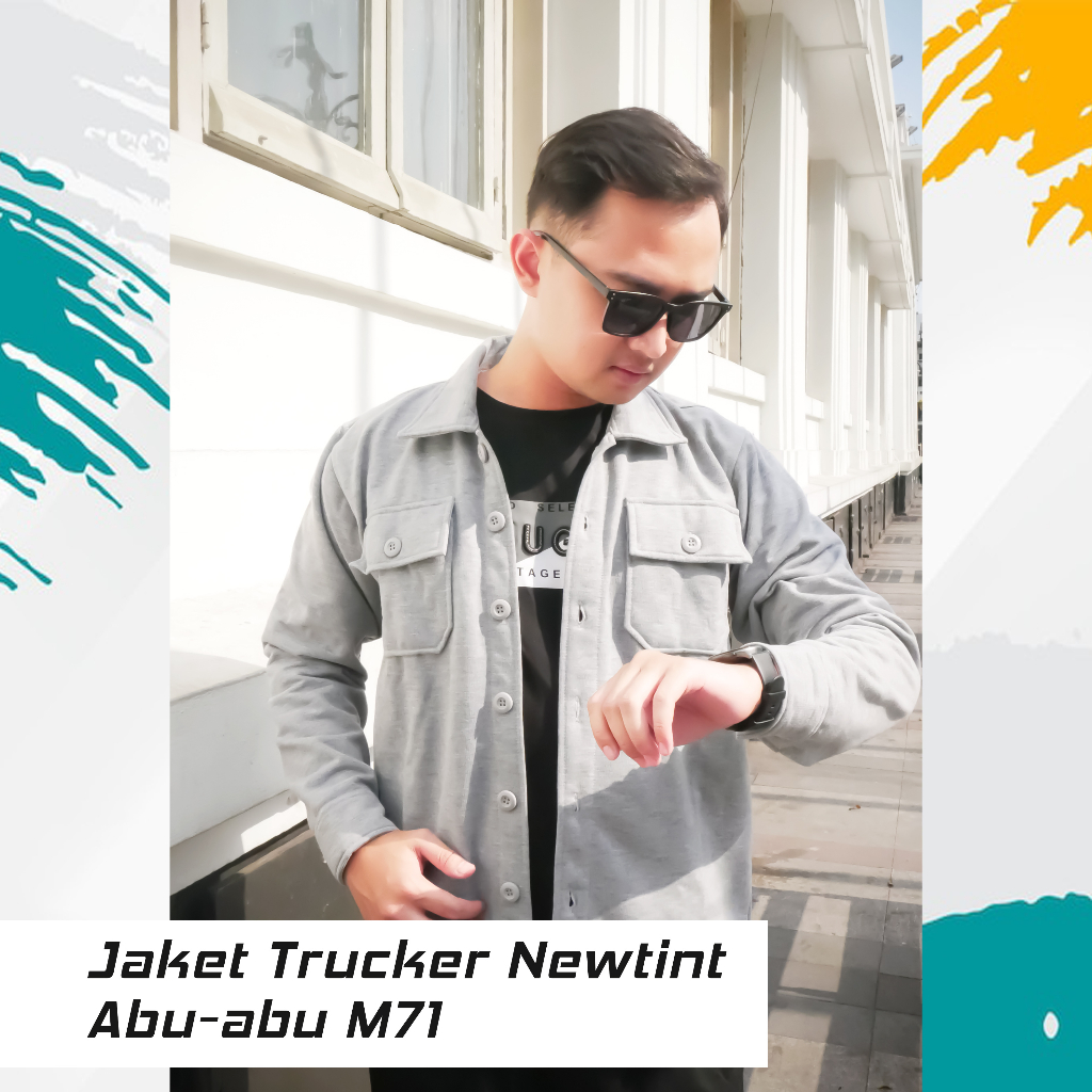 Jaket Pria Casual /Jaket Trucker Pria Distro Original Newtint/Shaket Pria