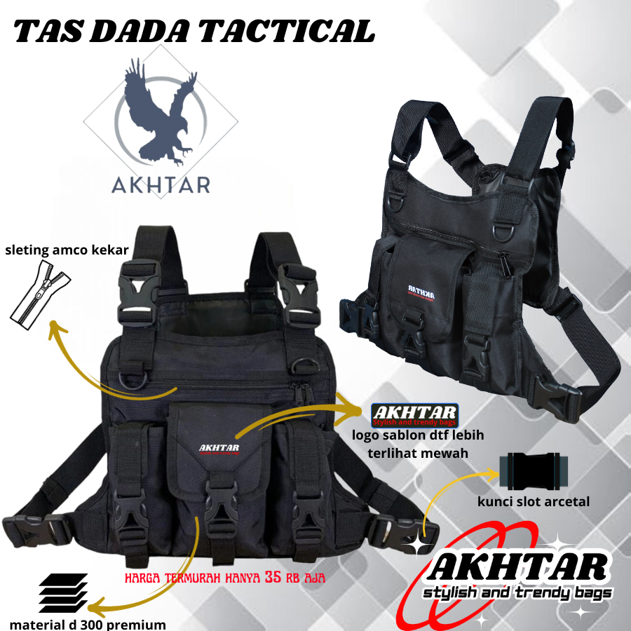Tas dada pria /chest bag/tas dada security/tas dada pelindung angin/tas dada pria/tas rompi dada pri