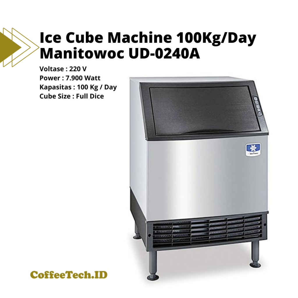 ICE CUBE MACHINE 100KG/DAY // MESIN ES BATU CUBE // ICE CUBE MAKER // MANITOWOC UD-0240A