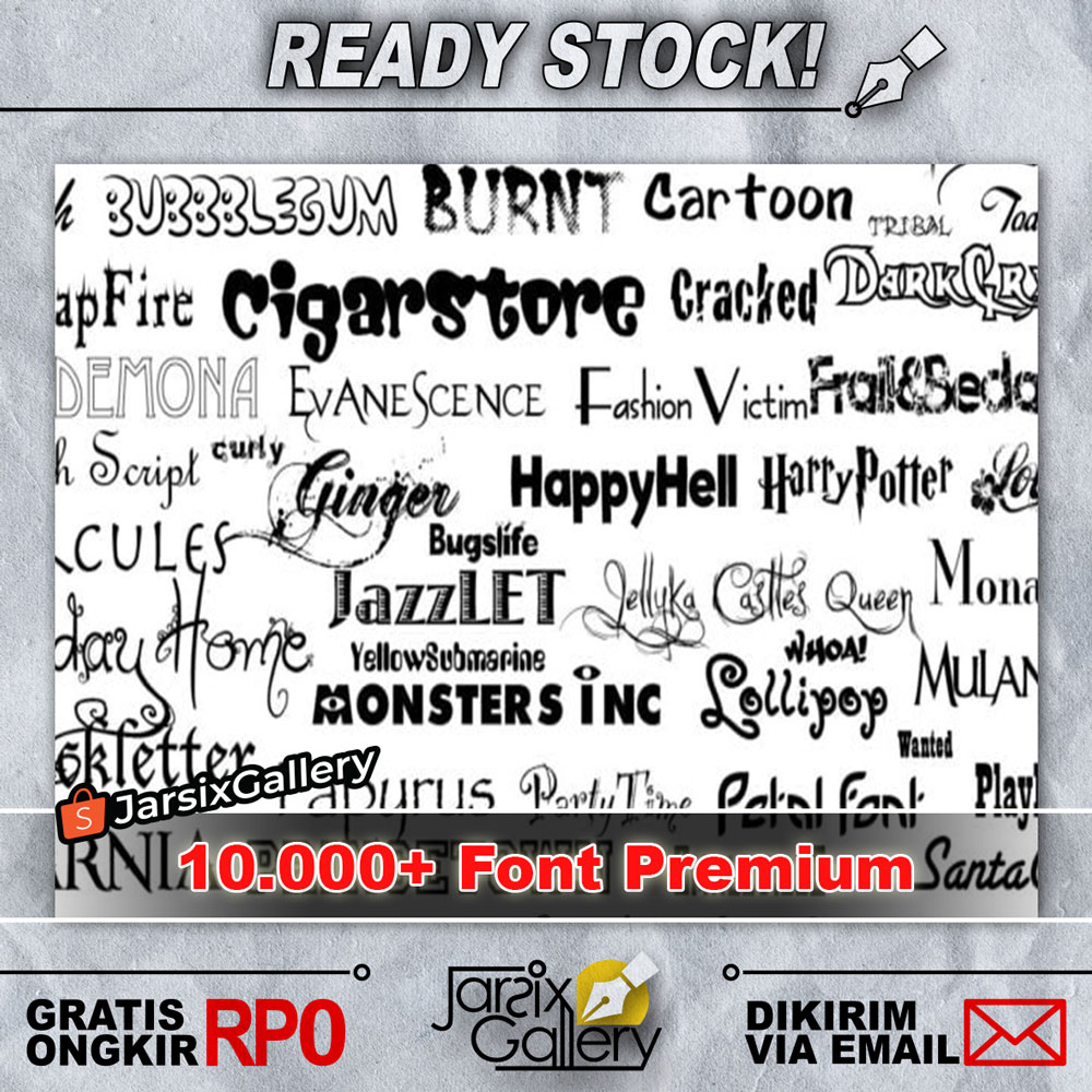 [FONT] 10000+ Koleksi Font Premium Desain Grafis - Serif Sans Serif Script Display