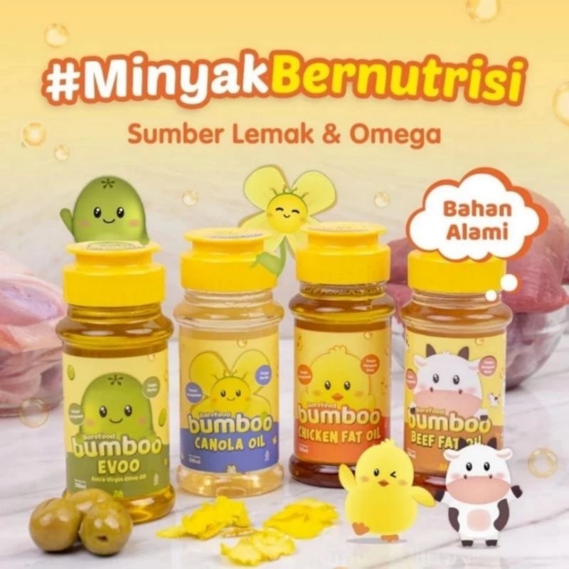 

Bumboo Oil Ayam Sapi Canola 100ml Minyak MPASI Tanpa Pengawet