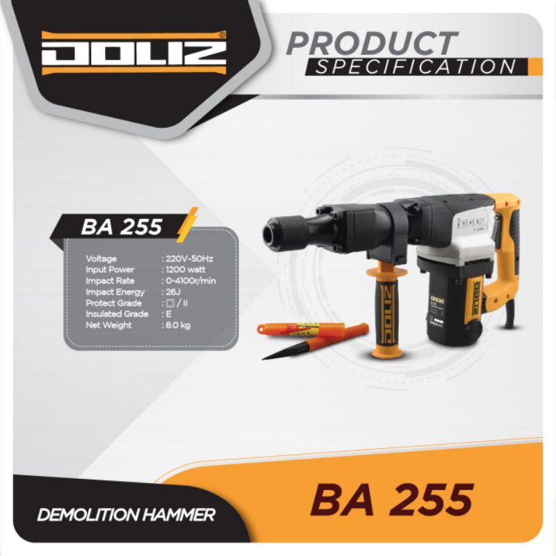 Doliz Demolition Hammer BA 255 1200W 6 KG