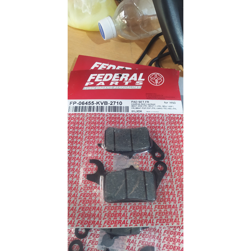 dispad kampas rem depan federal beat vario scopy vario 125/150 lama spacy