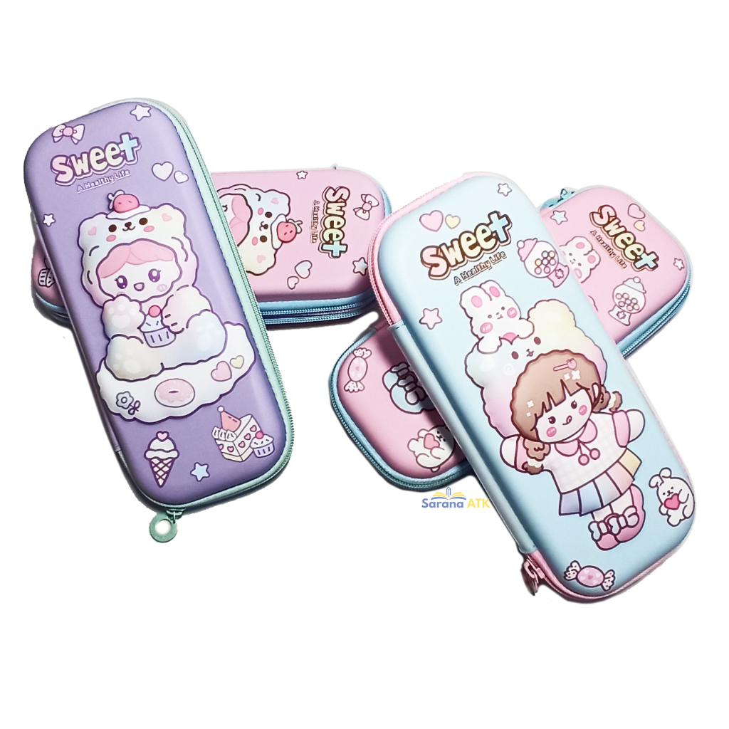 

FANCY - Tempat Pensil Resleting Gambar Timbul 3D - Pcs