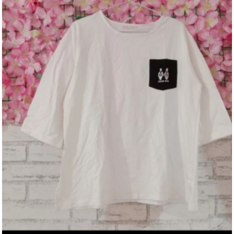 blouse wanita putih big size branded original/blouse putih big size