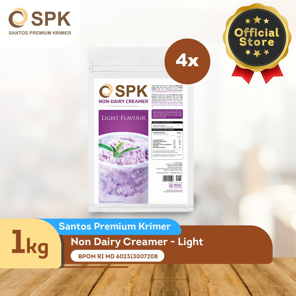 

Santos Premium Krimer - Light Flavour 1 kg x4