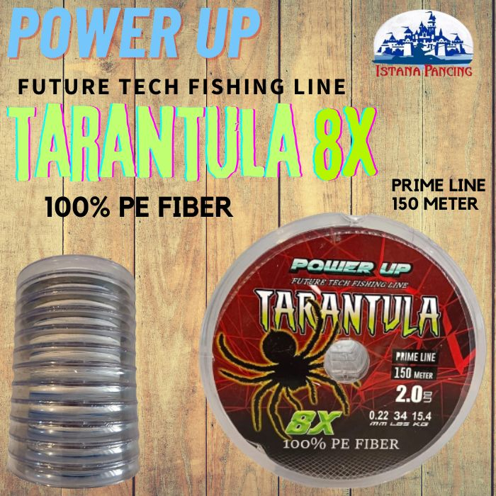 PE TARANTULA X8  1.5/ 0.18MM/ 28LBS/12.7KG 150 METER 100% PE FIBER