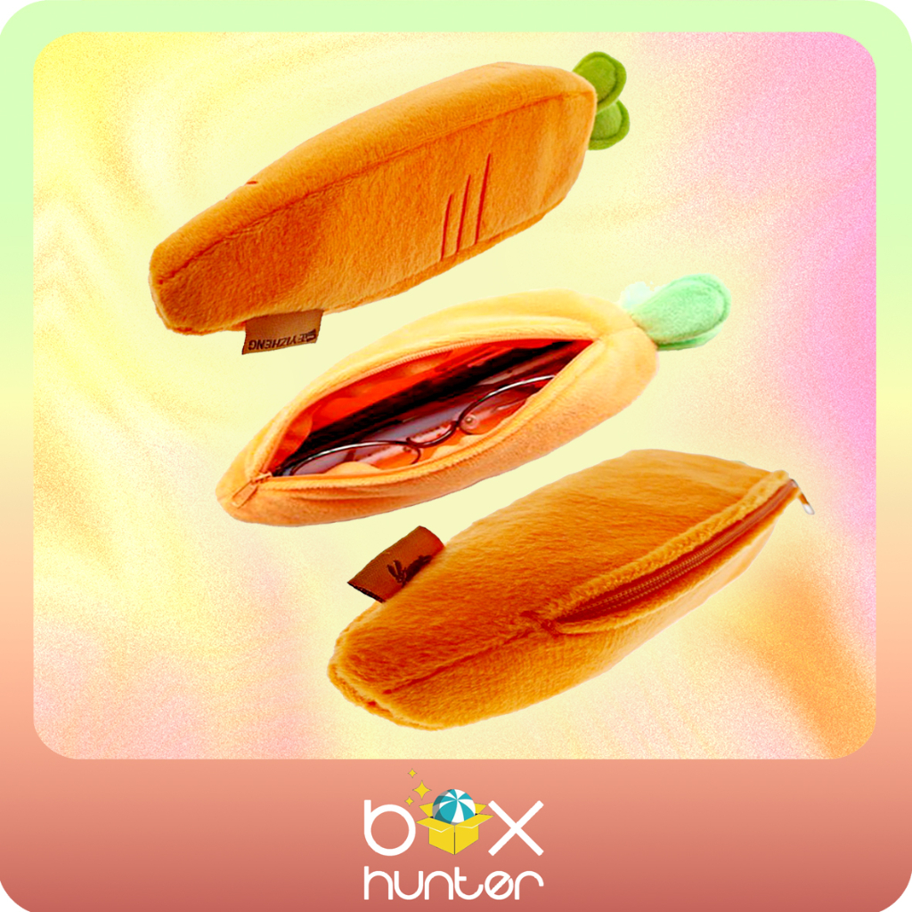 

TEMPAT PENSIL WORTEL | CARROT PENCIL CASE | Tempat pensil kain velvet