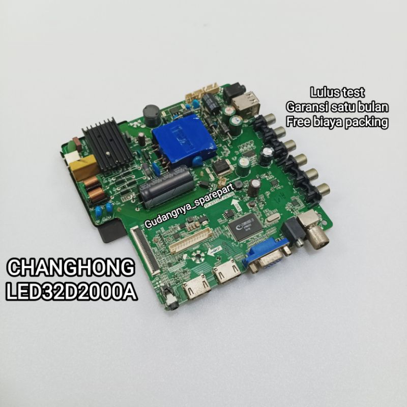 MAINBOARD CHANGHONG LED32D2000A MB 32D2000A MOBO MODUL MESIN TV MOTHERBOARD
