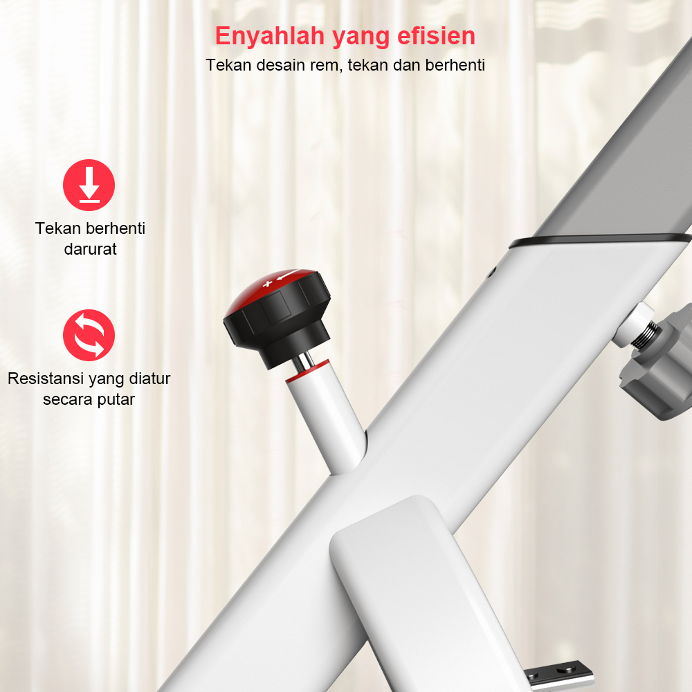 Ready Stock OneTwoFit Exercise Bike Home Spinning Bike LCD Monitor Adjustable Seat Exercise Bike