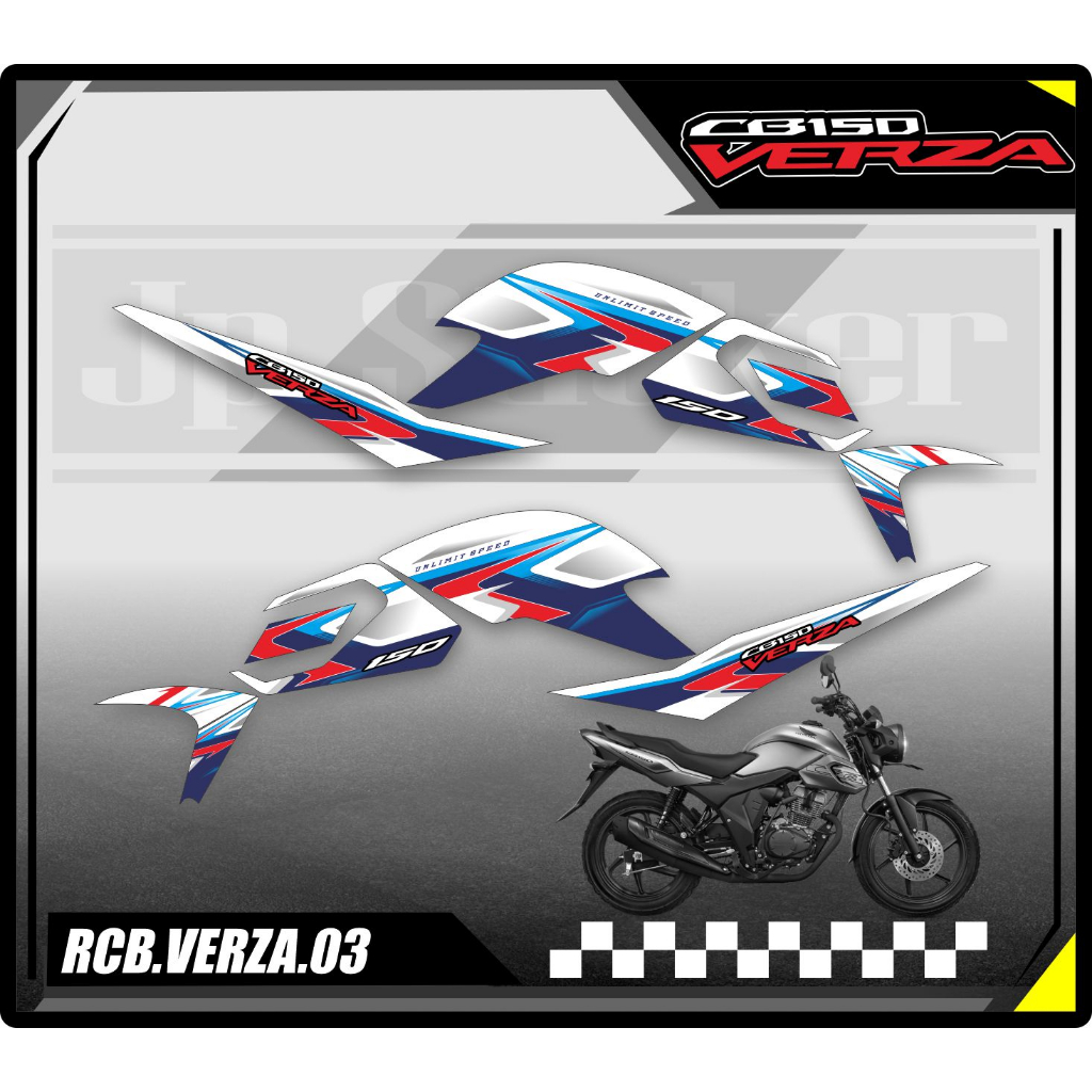 Striping Variasi Motor Honda CB Verza_Stiker List Striping Motor Honda CB Verza Custom Racing RCB 00