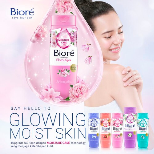 Biore Sabun Mandi Cair Relaxing Aromatic Pouch 800 ml Four Pack