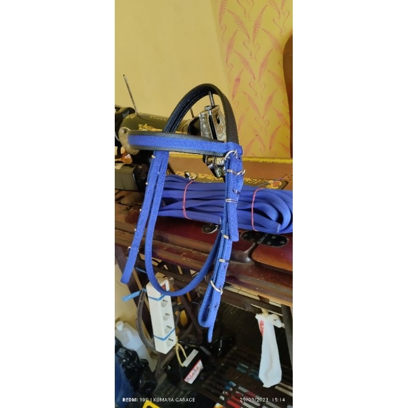briddle seser seleser tali kekang plus tali tuntun kuda renggong