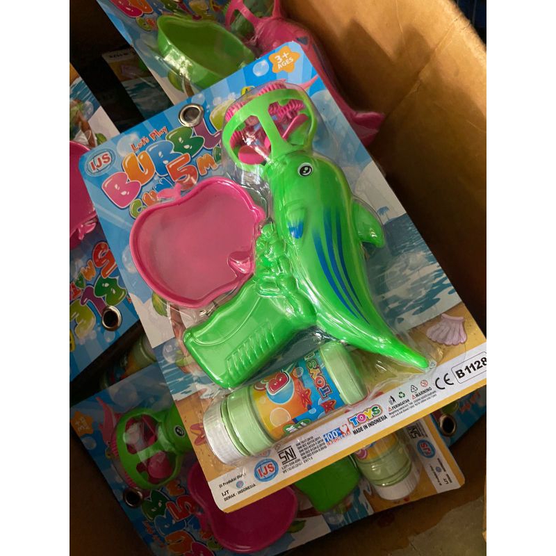 mainan gelembung air mainan ikan lumba tiup air balon