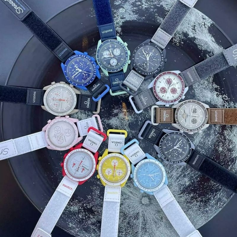 Jam tangan Quartz Chronograph X Mission Velcro strap fullset