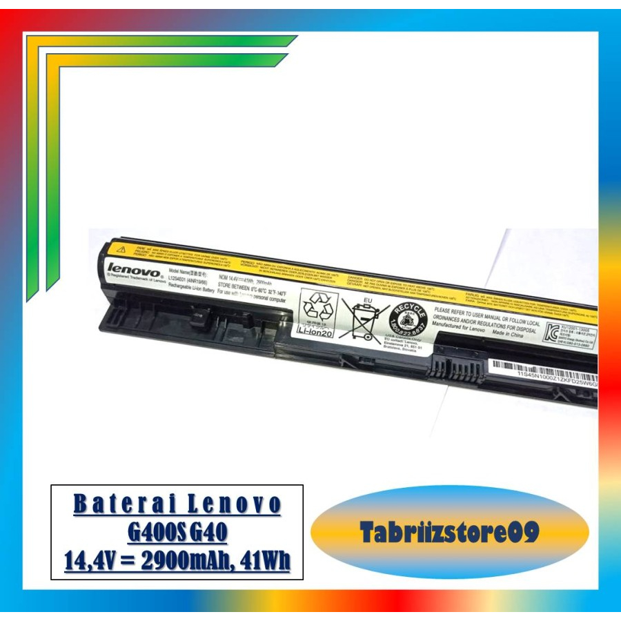 Baterai Laptop Lenovo G40-80 G50-80 ideapad G400S G505S G410S