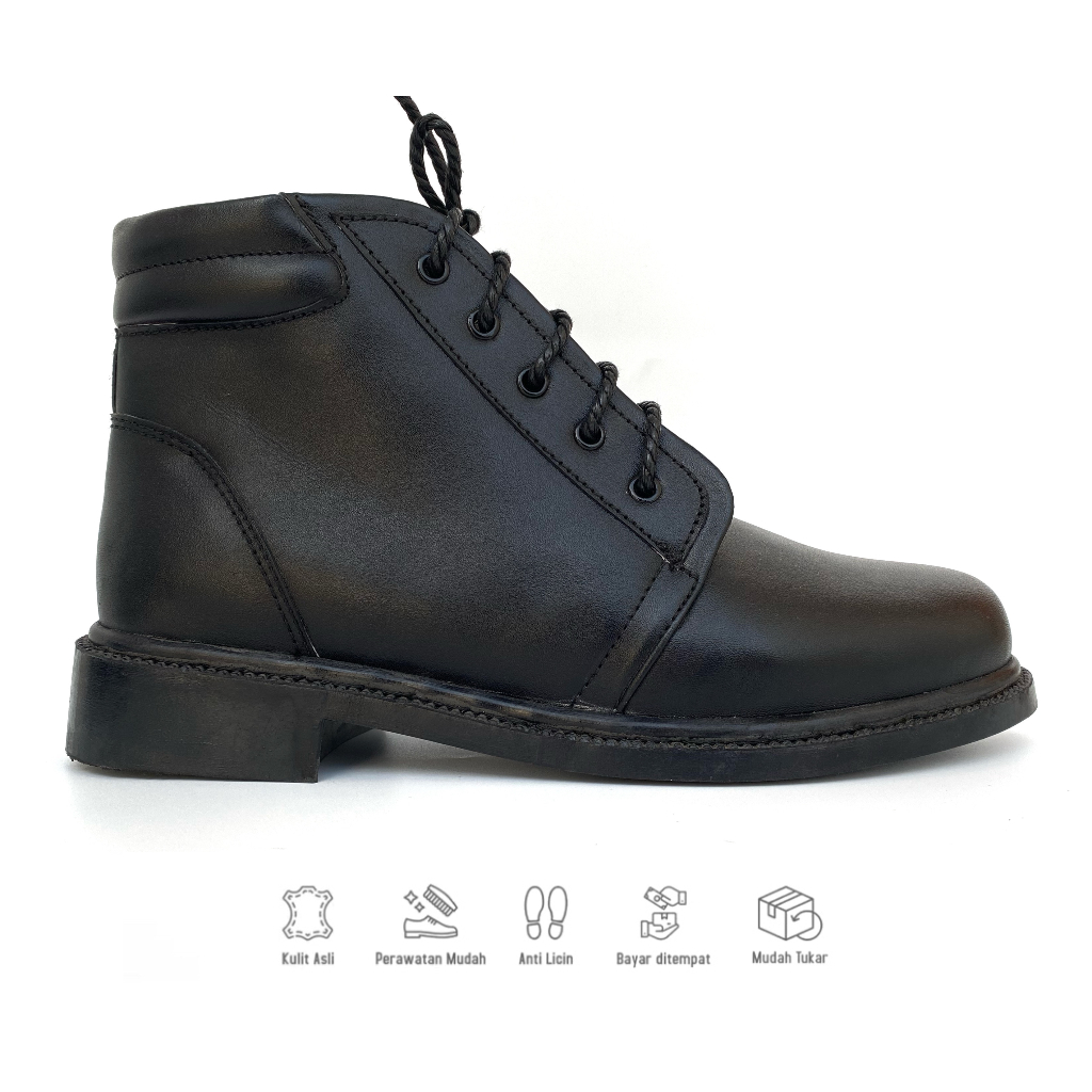 Sepatu PDH Pria Asli Kulit