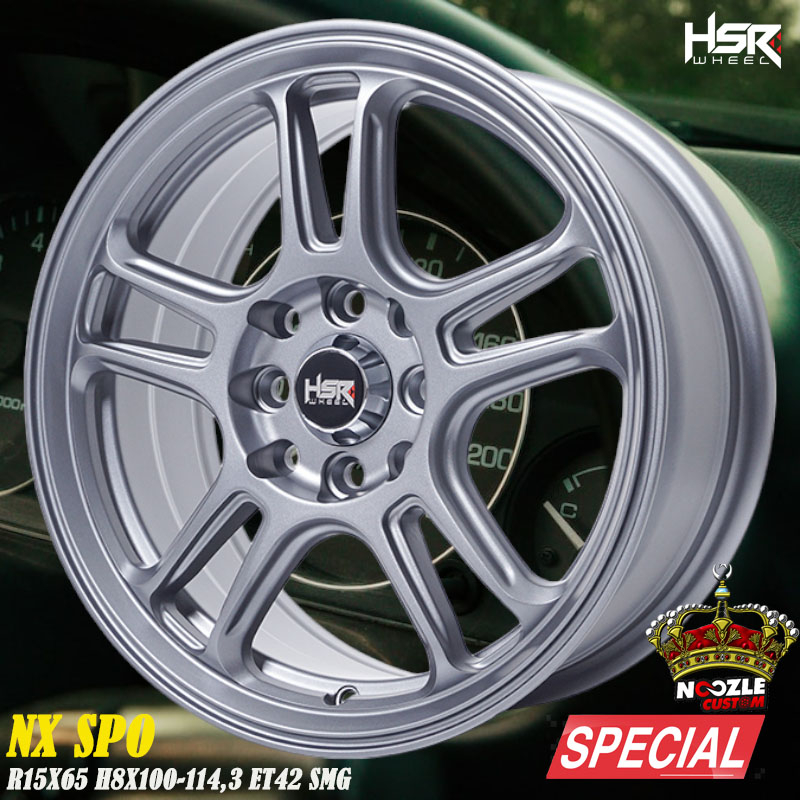 Velg Mobil HSR R15 Lubang 4 Double PCD Promo Special HSR Ring 15 Baut 4