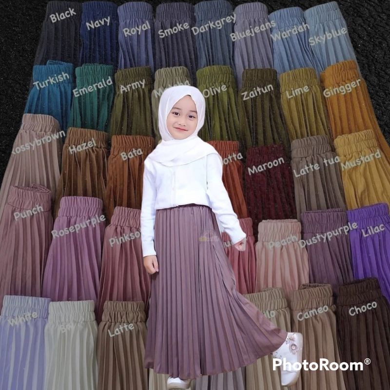 Rok Plisket Anak umur 4 sampai 7 Tahun