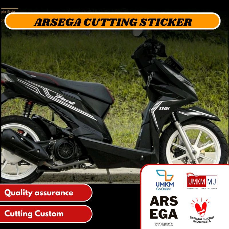 ARSEGA - V1 Cutting Sticker Stripping Beat New Deluxe 2020 - 2023 Simple Style Motif Api Hot Wheels 