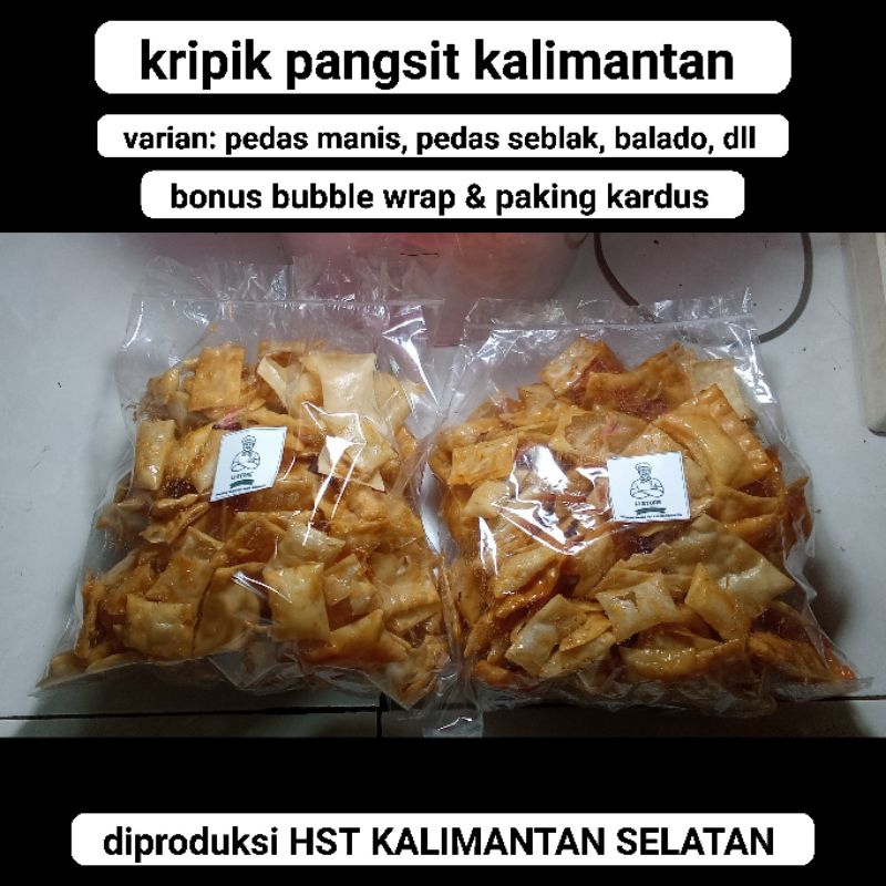 

COD 650 gram kripik kulit pangsit kalimantan selatan