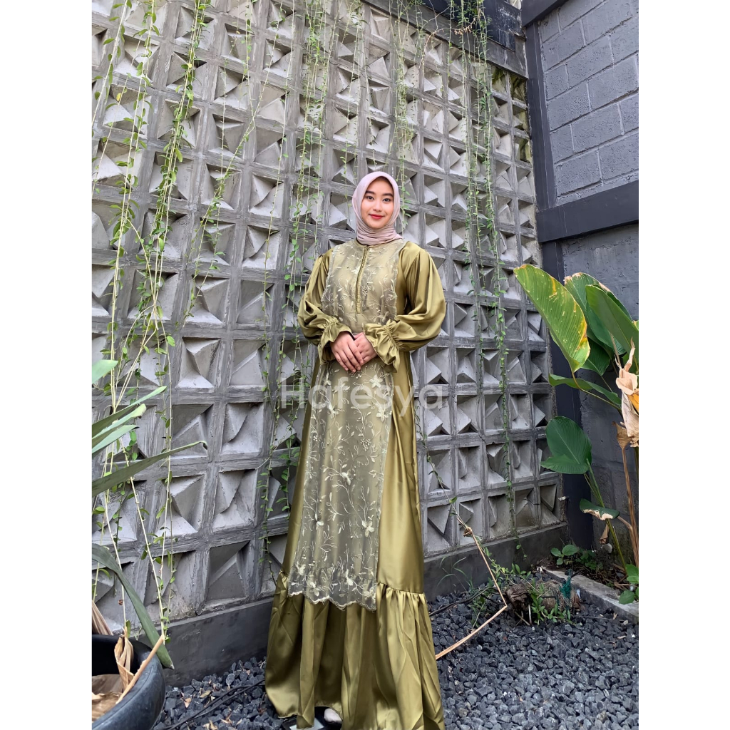 Nismara Maxy Dress Brukat Premium Import Terlaris 2023