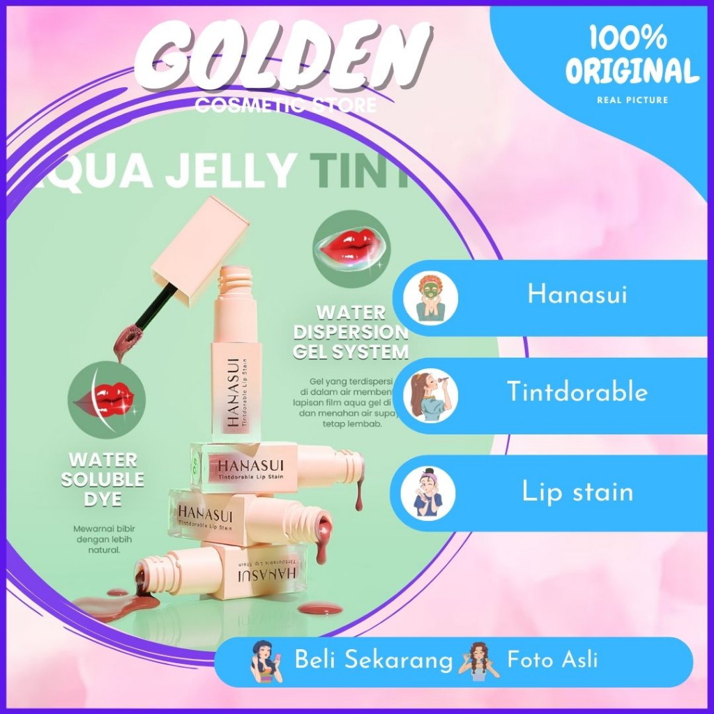 HANASUI LIP STAIN | Hanasui Tintdorable Lip Stain - Lip Tint