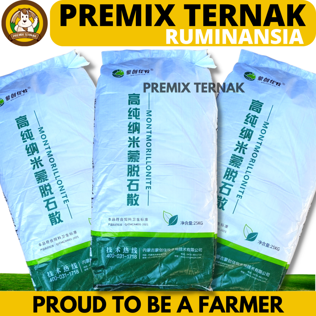 TOXIN BINDER PAKAN MONTMORILLONITE 1 KG - Feed Additive Pengikat Toxin Mycotoxin Jamur Pada Pakan