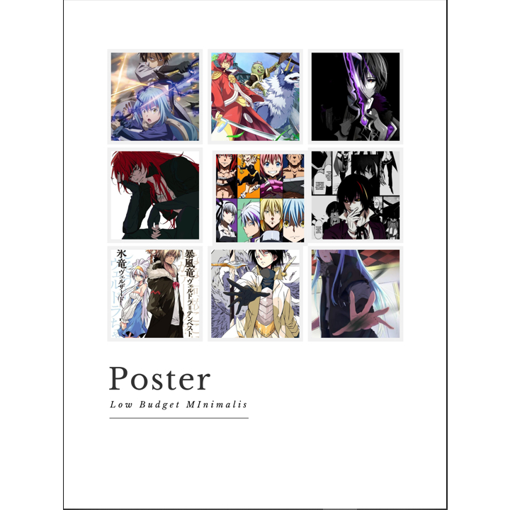 

STIKER POSTER ANIME TENSEI SLIME/RIMURU TEMPEST ISI [9PCS]