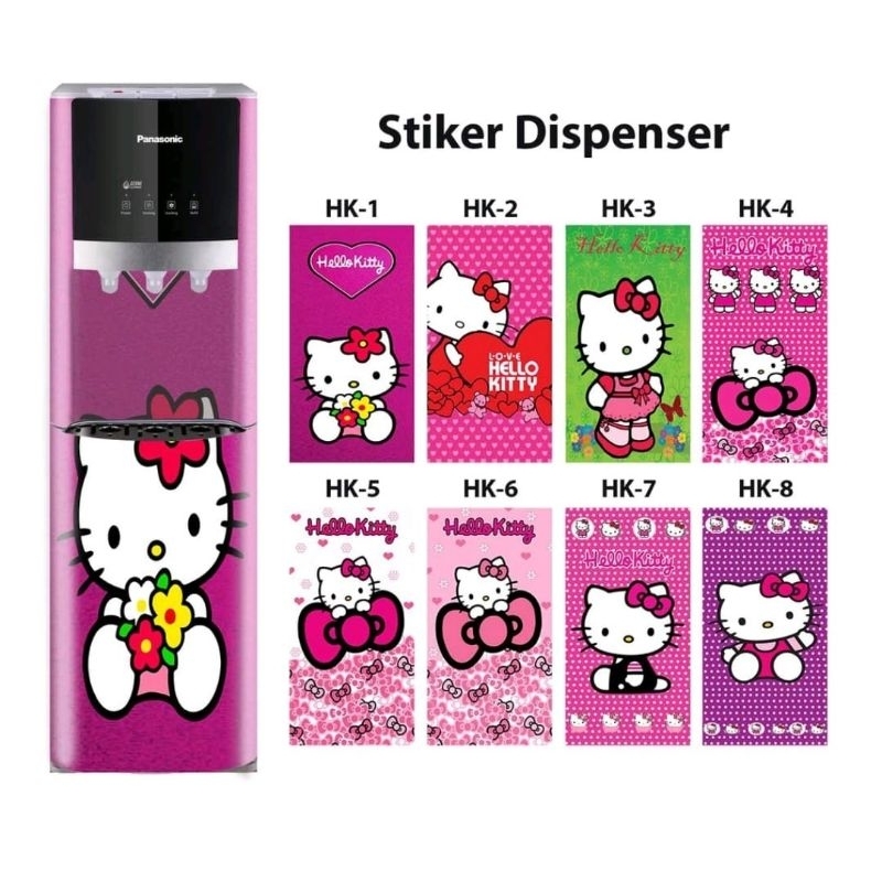 Stiker dispenser besar fullbody motif Hello Kitty