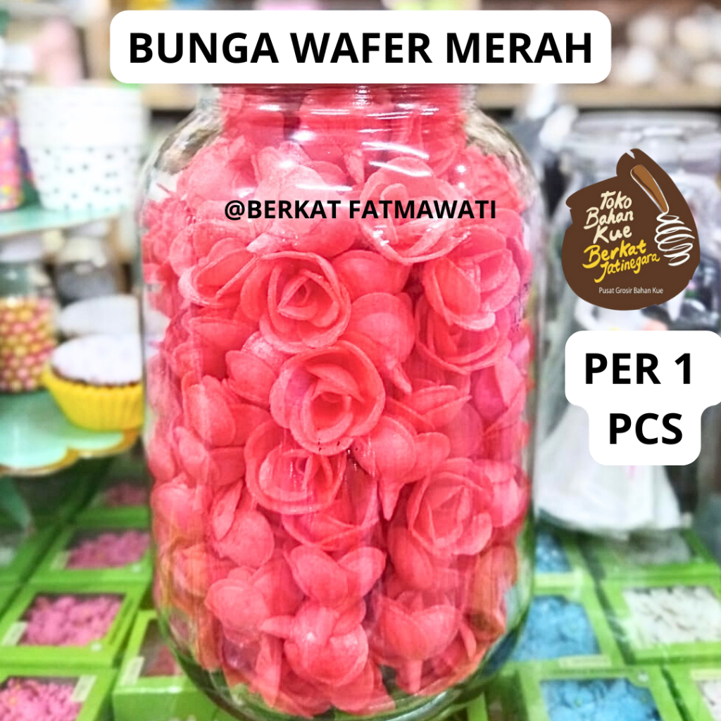 

BUNGA WAFER BERBAGAI WARNA/HIASAN KUE