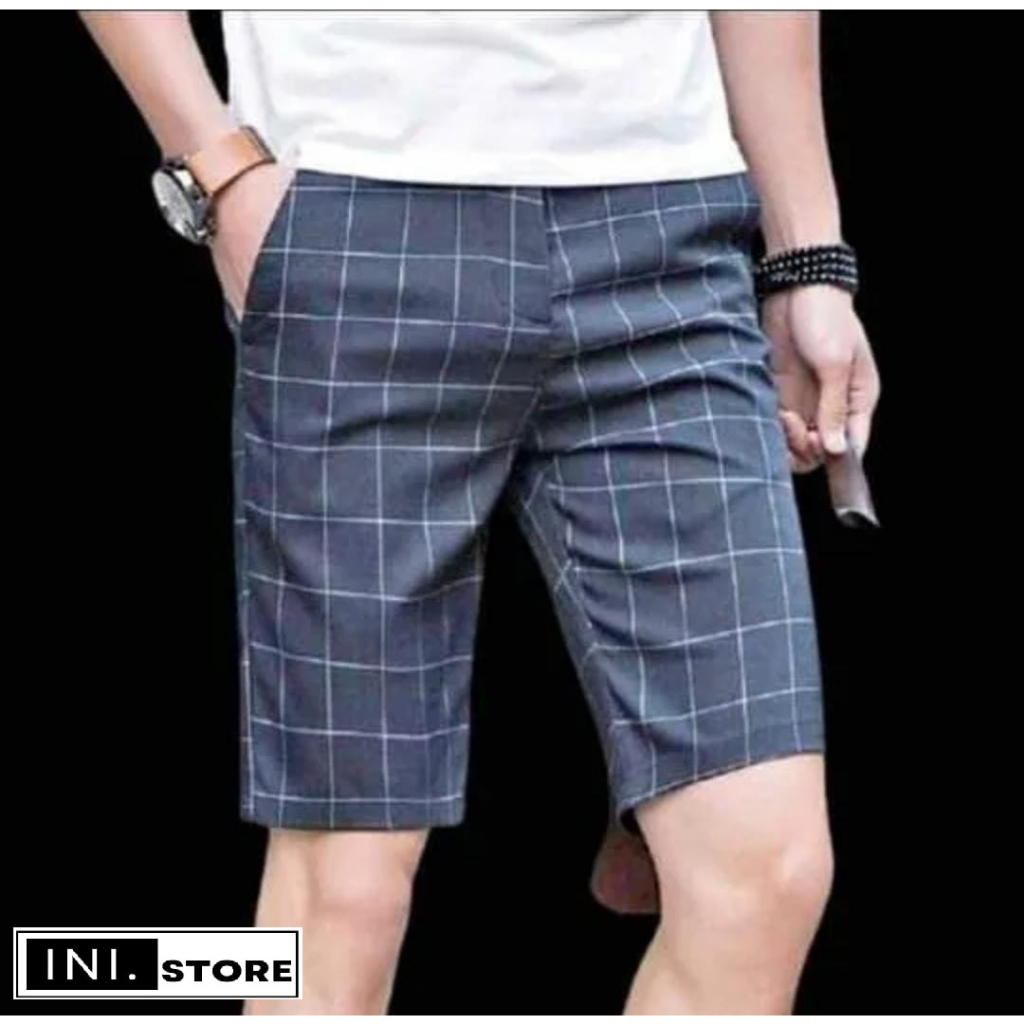 CELANA TARTAN PRIA//CELANA TARTAN PENDEK PRIA