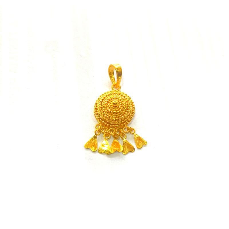 Liontin kalung emas asli emas murni kadar 99,9% 999 model borobudur