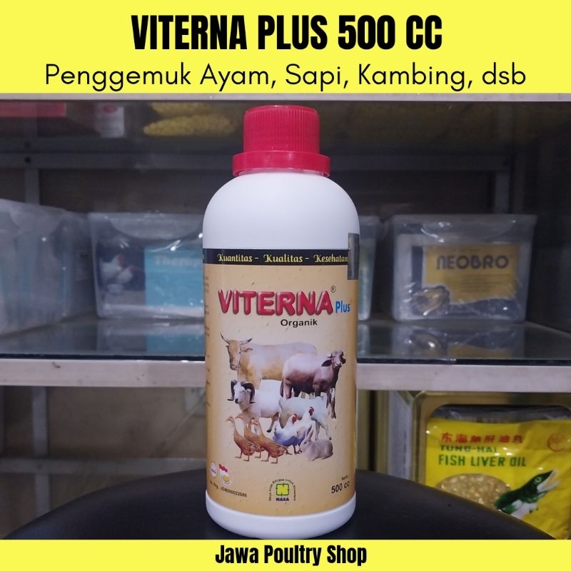VITERNA PLUS 500 CC ORIGINAL NASA - Penggemuk Ayam, Sapi, Kambing